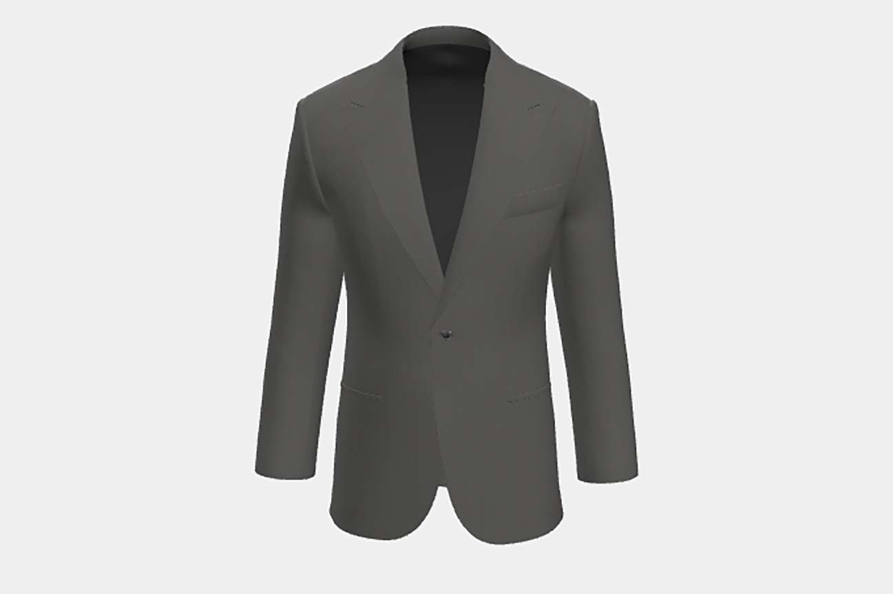Made to measure solaro 130s green wool jacket Caccioppoli
