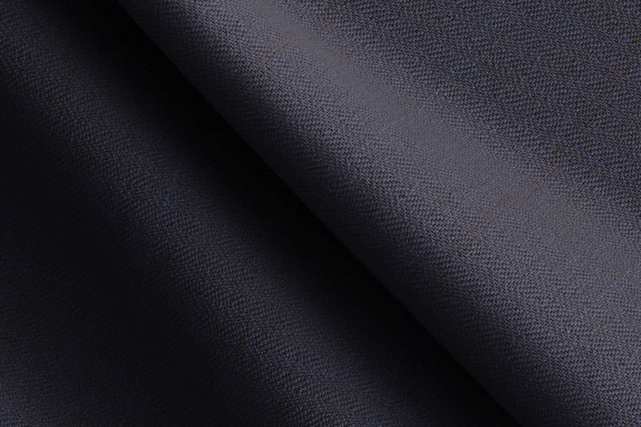 Traje a medida lana 130s con ventanilla azul Caccioppoli