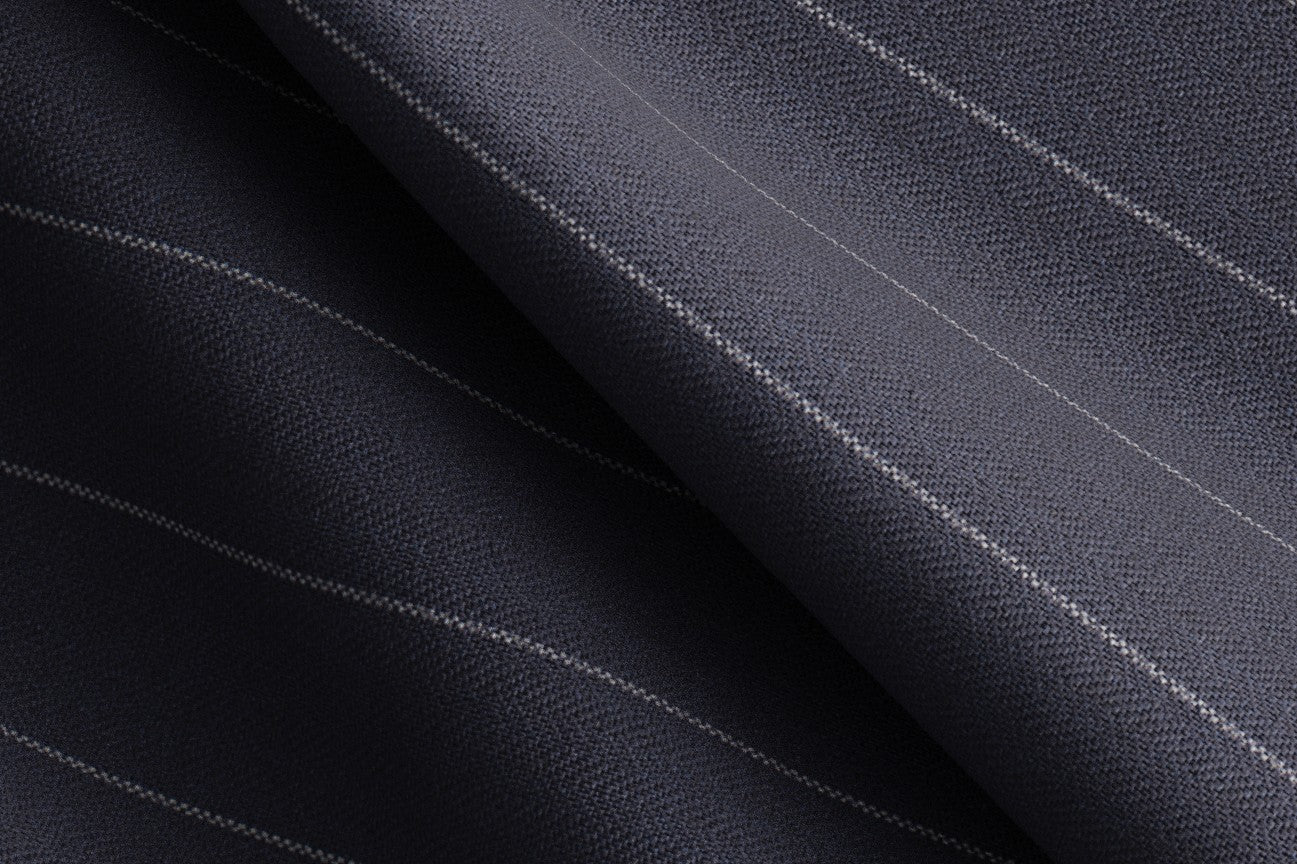 Traje a medida de lana azul 120s de Canonico