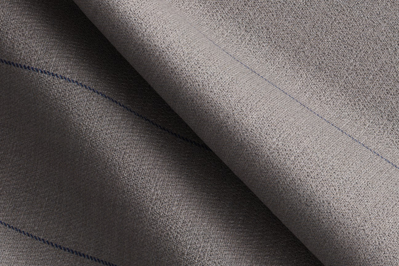 Traje a medida de lana 130s a rayas beige Caccioppoli