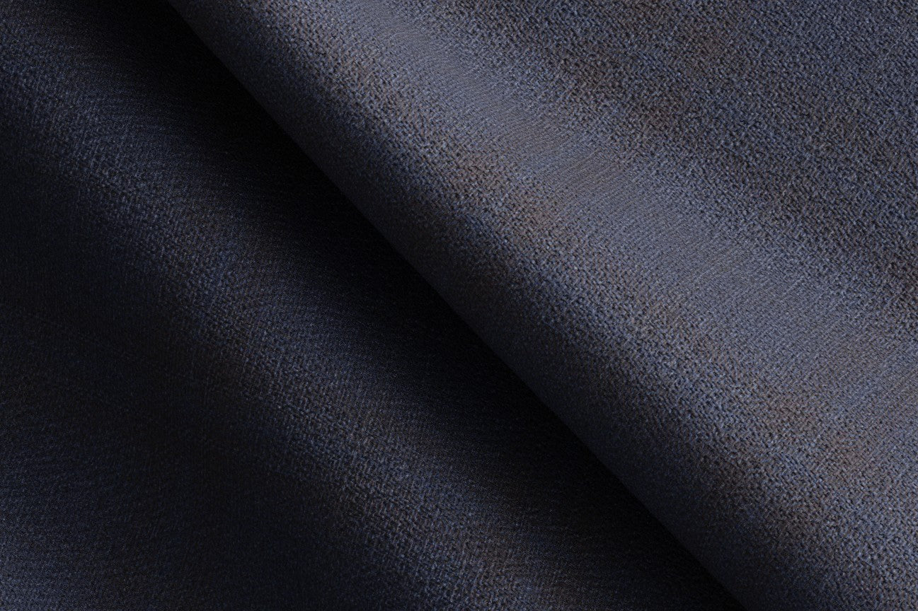 Traje a medida lana 130s con ventanilla azul Caccioppoli