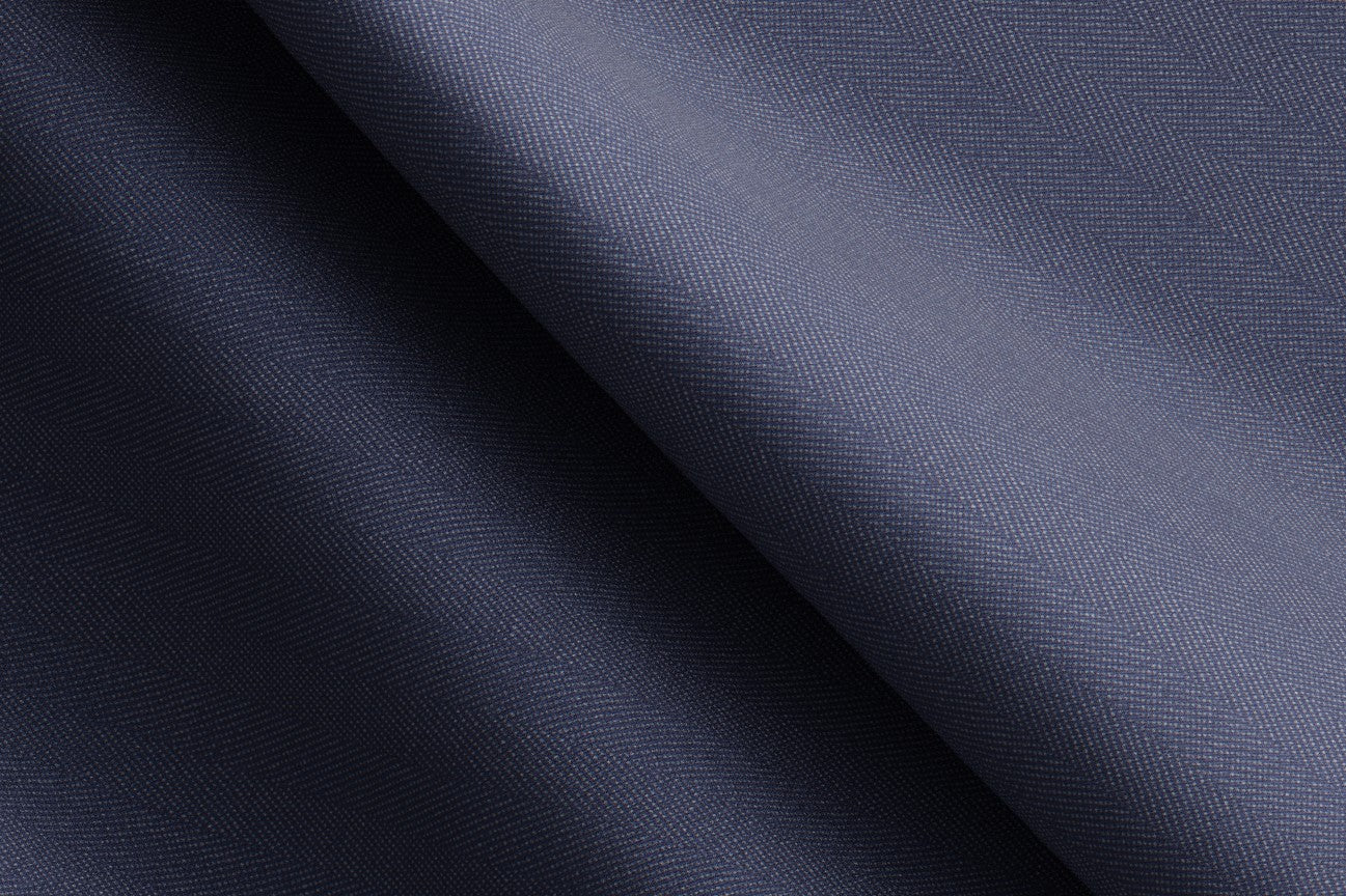 Gilet su misura lana solaro 130s blu chiaro Caccioppoli