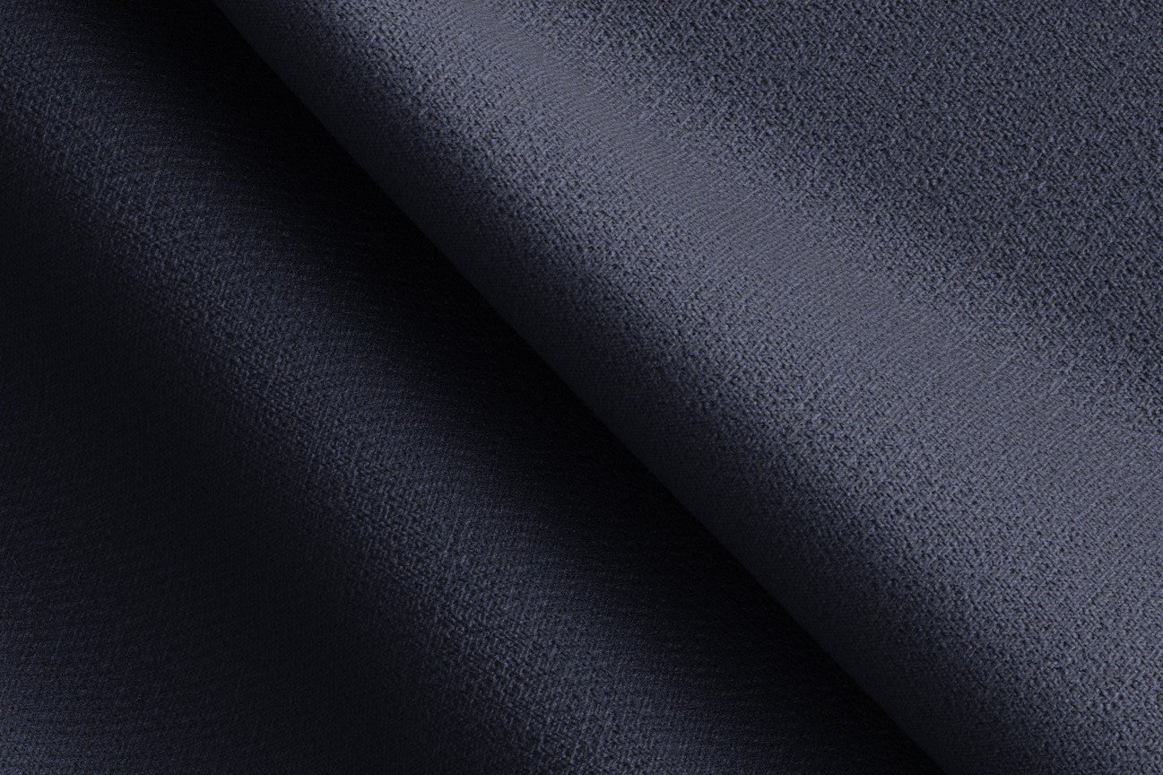 Gilet su misura lana e seta 150s blu Caccioppoli