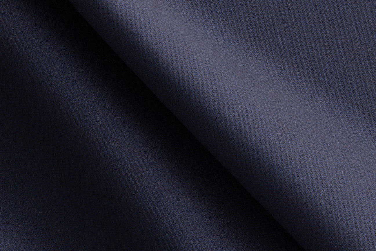 Made-to-measure solaro 130s wool trousers in blue Caccioppoli
