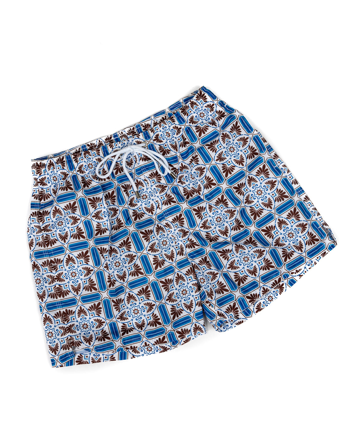 Swimsuit - Brown majolica pattern