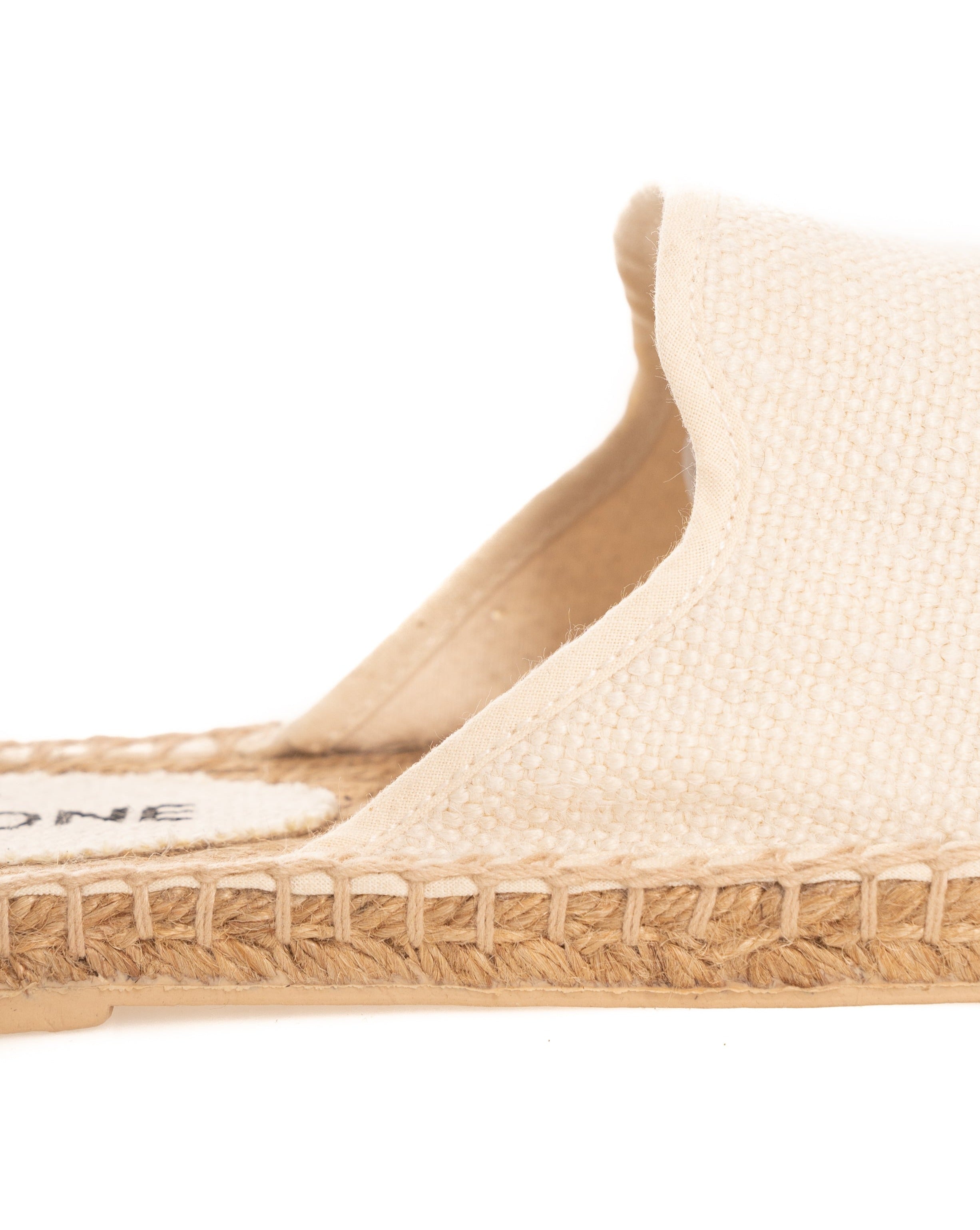 Mules Portofino de esparto blancas